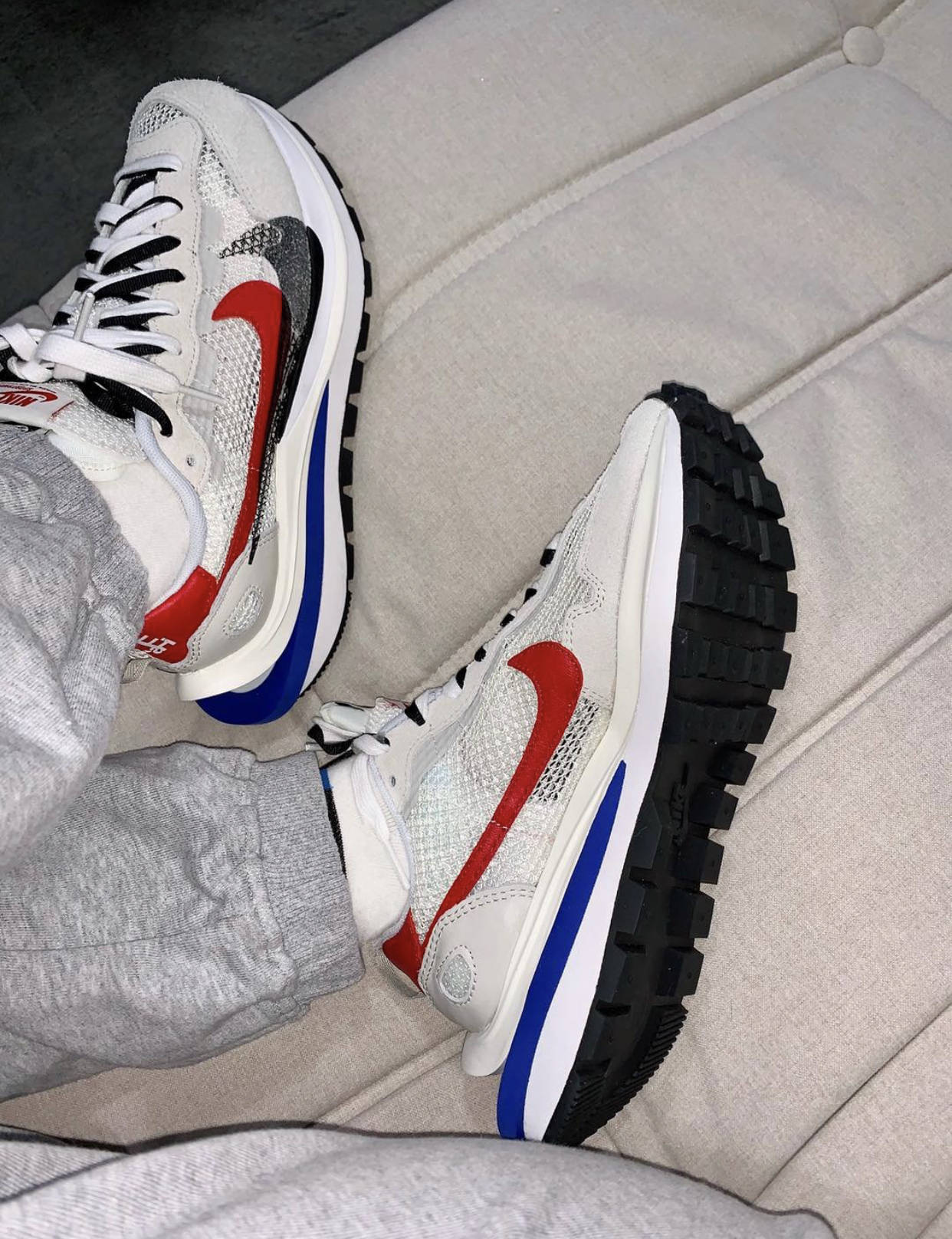 sacai vaporwaffle上脚开箱