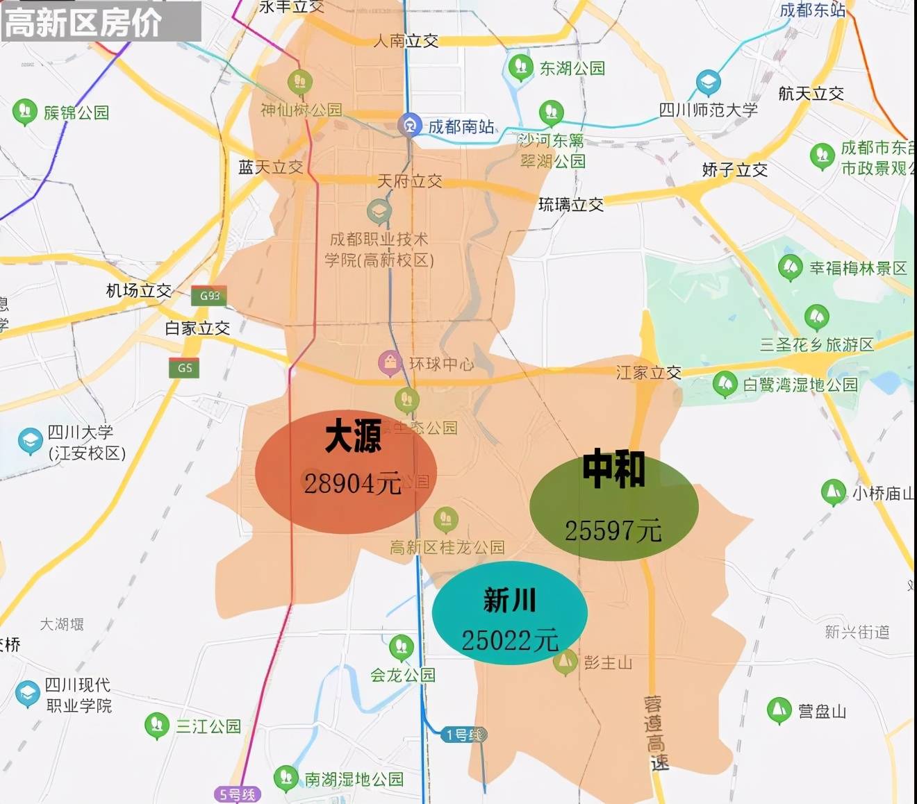 成都天府新区新房上涨253高新区下跌391
