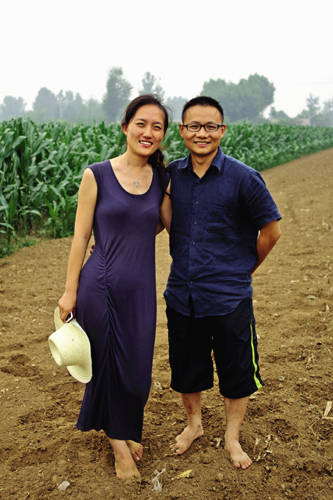 在生态农场实习期间,石嫣学到了很多有关环保和运营模式的方法,她把