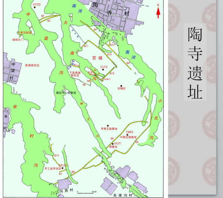 陶寺遗址平面图