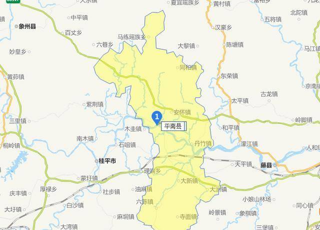 广西平南人口_卫星图看,广西人口最多的10个县 市 有没有你的家乡