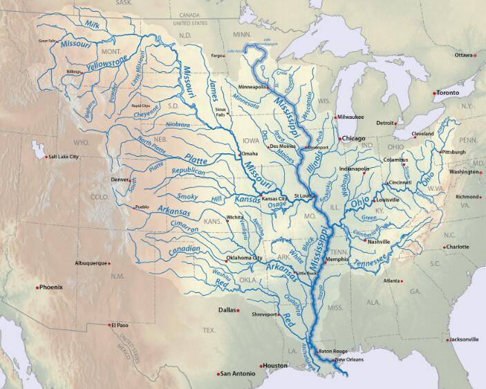 美国有条密西西比河，为何经济发达程度不如长江？