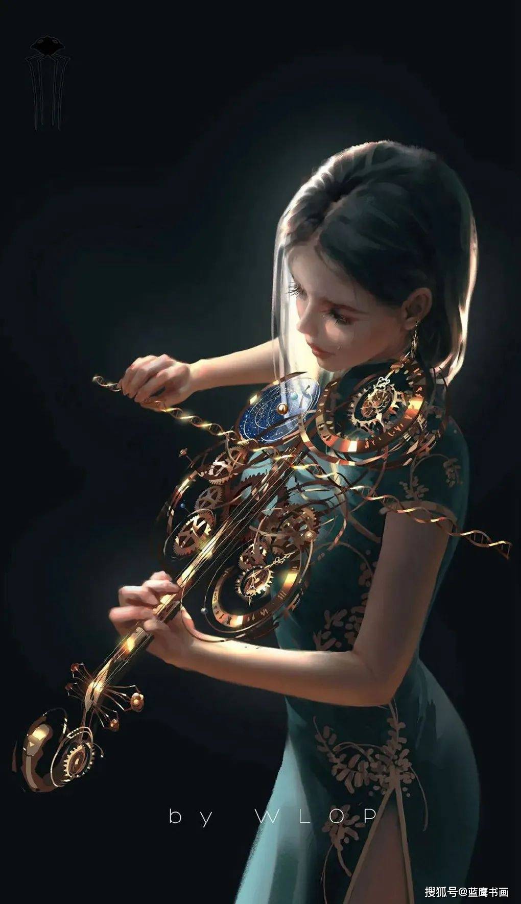 程序员王凌凭借自学绘画创作作品不俗成功圈粉无数