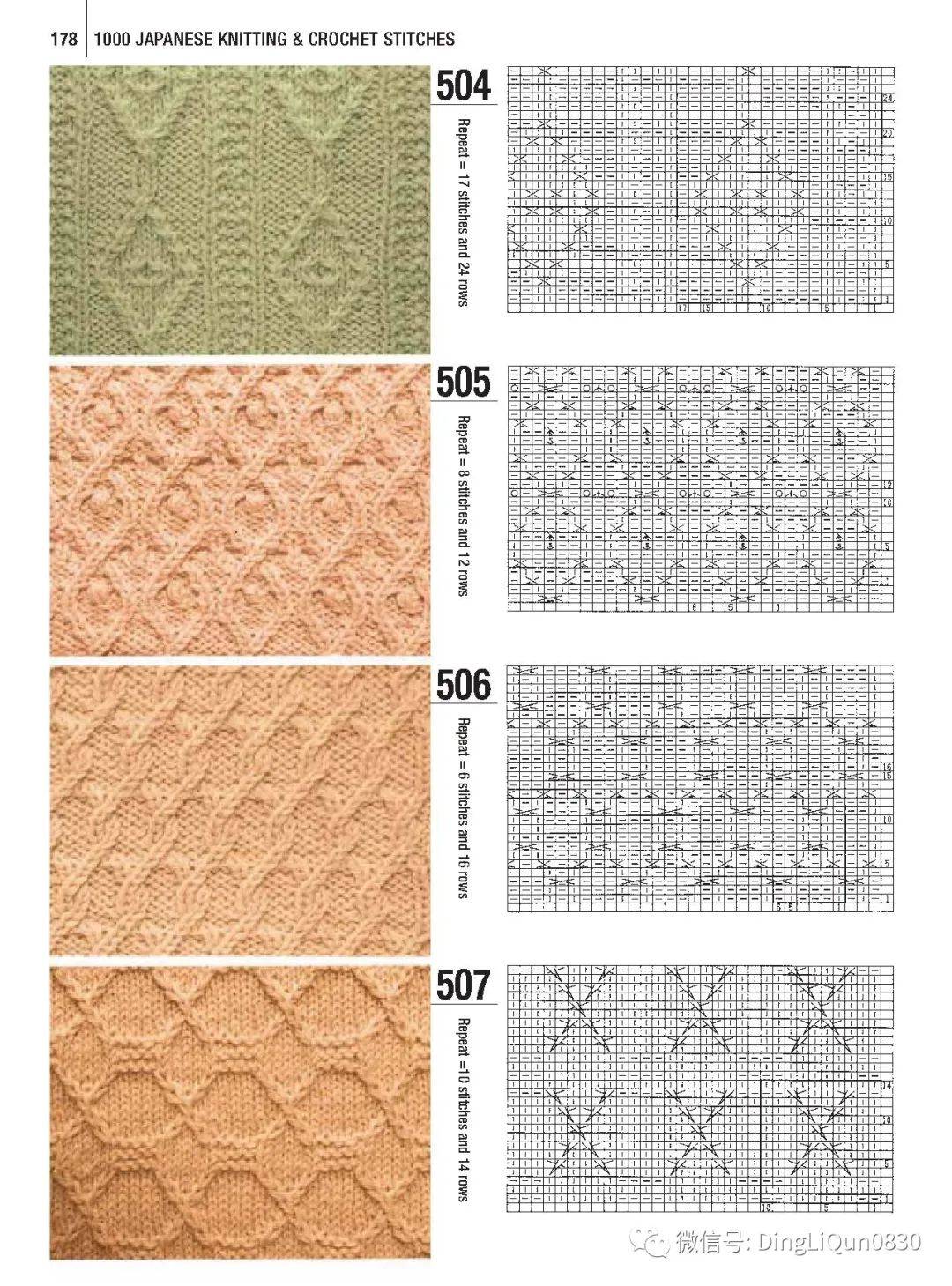 「针织图解」最新的700个棒针编织图案,织毛衣有用(下篇)