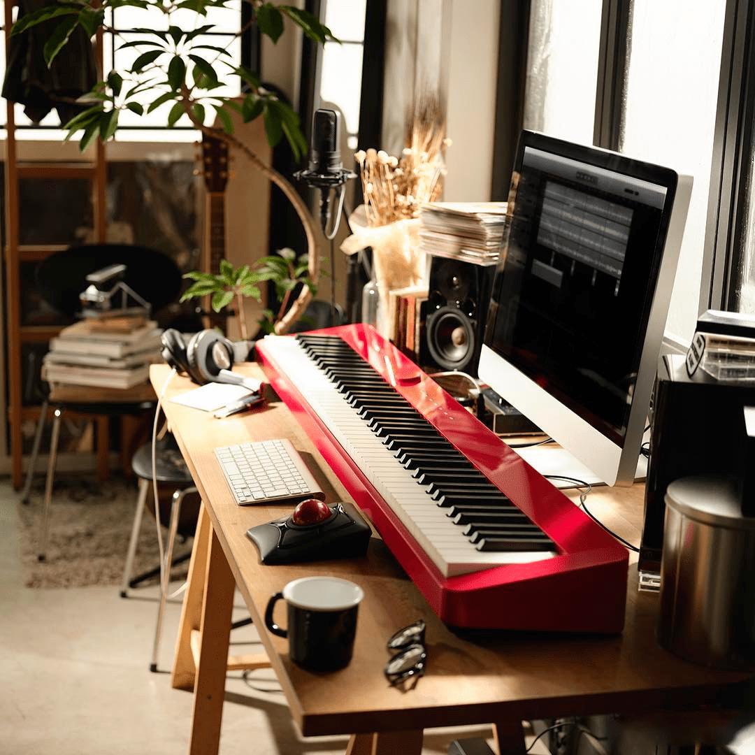 卡西欧电钢琴pxs1000一琴多用全家比心