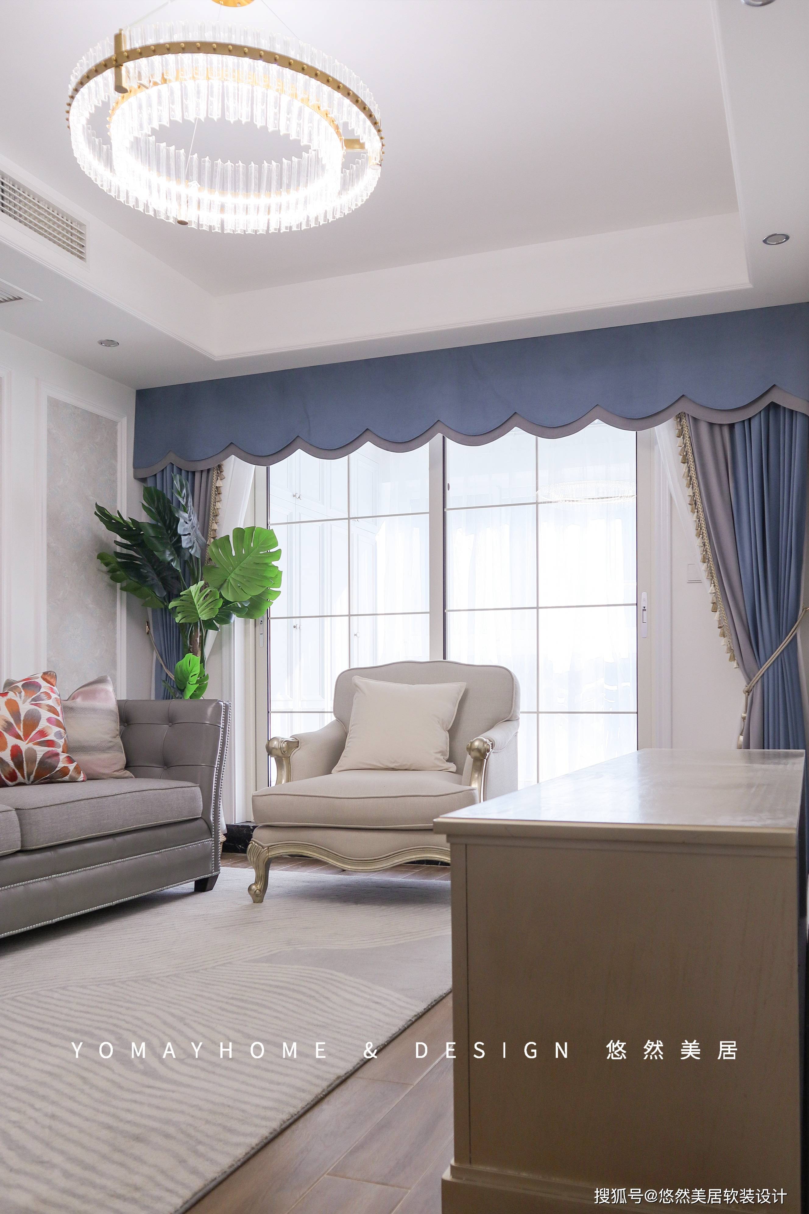 原创悠然美居&杭州东方郡美式轻奢风格整体软装设计