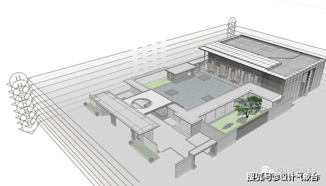 像剛上面展示的生長建築,你也可以很簡單完成,動設置幾個剖面,然後