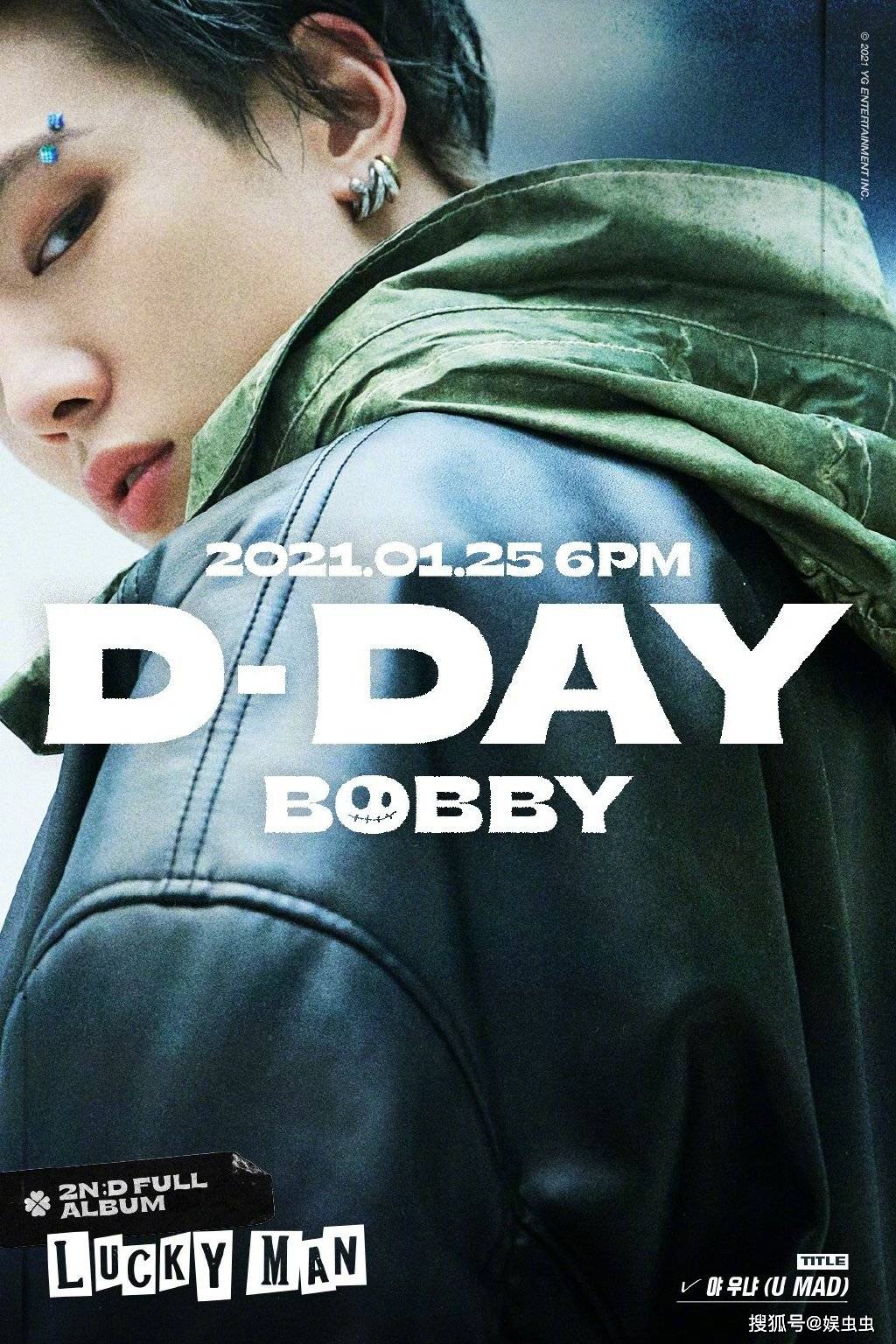 bobby正规2辑luckyman将于今日发行参与作词作曲