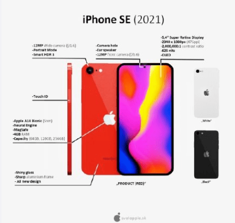 MagSafe|iPhoneSE Plus全新渲染图曝光，采用居中打孔，颜值终于满意了