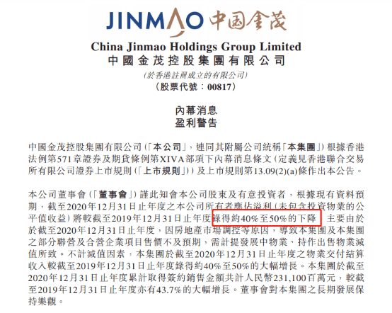 中国金茂:盈利大幅下降 股价下跌苦日子何时到头?(图4)