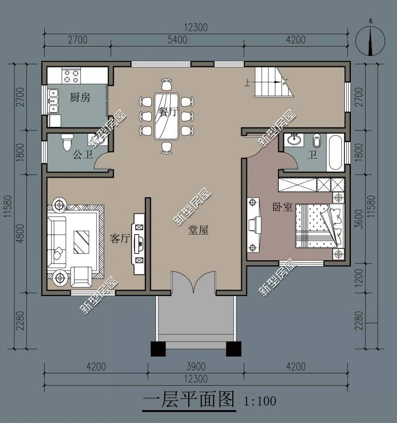 回農村建房怎麼能沒有大堂屋推薦5套圖紙總有一套適合你