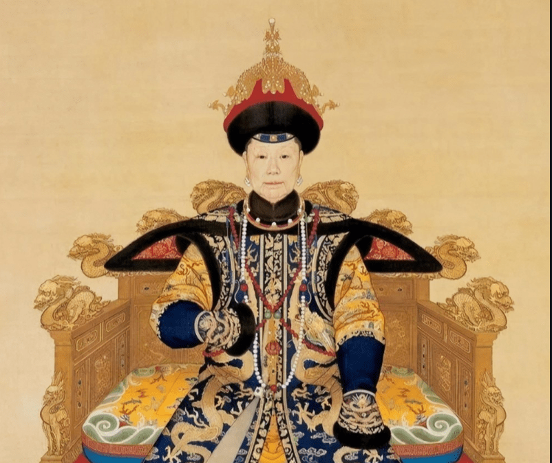 崇庆皇太后朝服像,这幅画的作者是清朝著名宫廷画师郎世宁,价值又有多少呢?_康熙帝