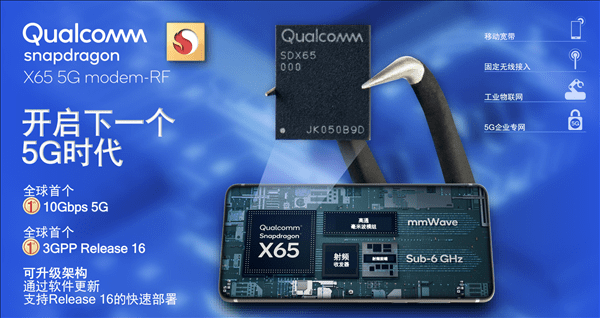 芯片|高通5G芯片骁龙X65来了！除了10Gbps速率还有哪些提升？