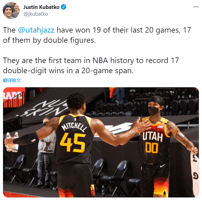 历史第一 联盟第一 Nba领头羊2大杀手锏出炉 湖人劲敌诞生 爵士