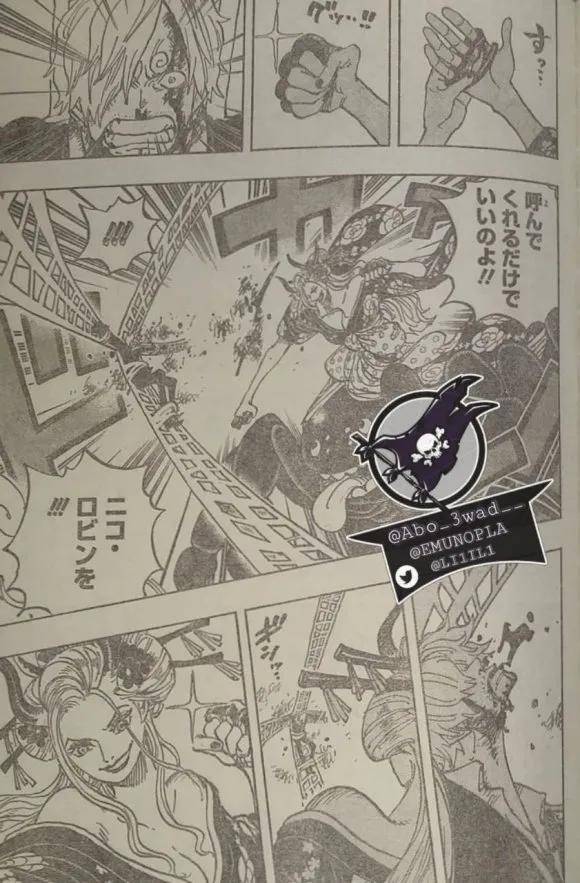 海贼王1005话 恶魔之子 全图 黑马利亚当众发福利 罗宾