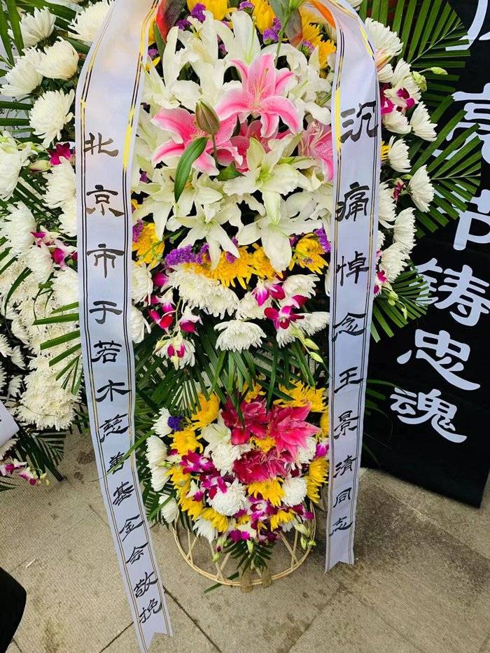 王景清同志遗体告别仪式在京举行,于若木基金会一行前往吊唁