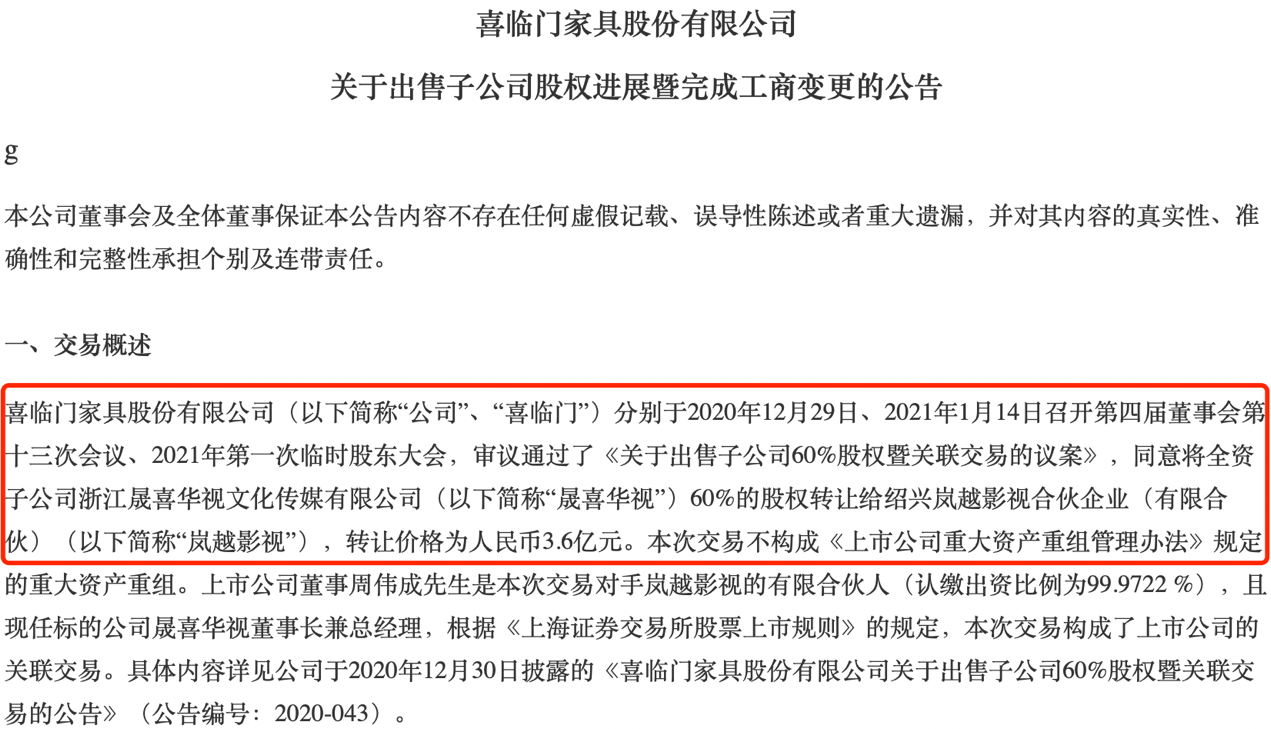 海外业务频受阻且存货量攀升 喜临门跨界影视业务失败(图3)