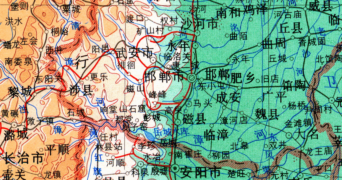 河北河南兩省之間的河字究竟是什麼時候從黃河變成漳河的