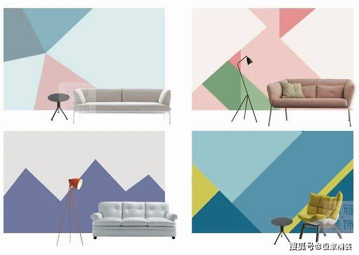 极家装修课堂:拼色墙色彩怎么搭配?有哪些刷法?