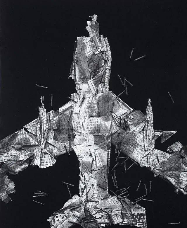 冷军画了只烂铁桶,卖了437万,放大11倍:这根本不是画!_作品