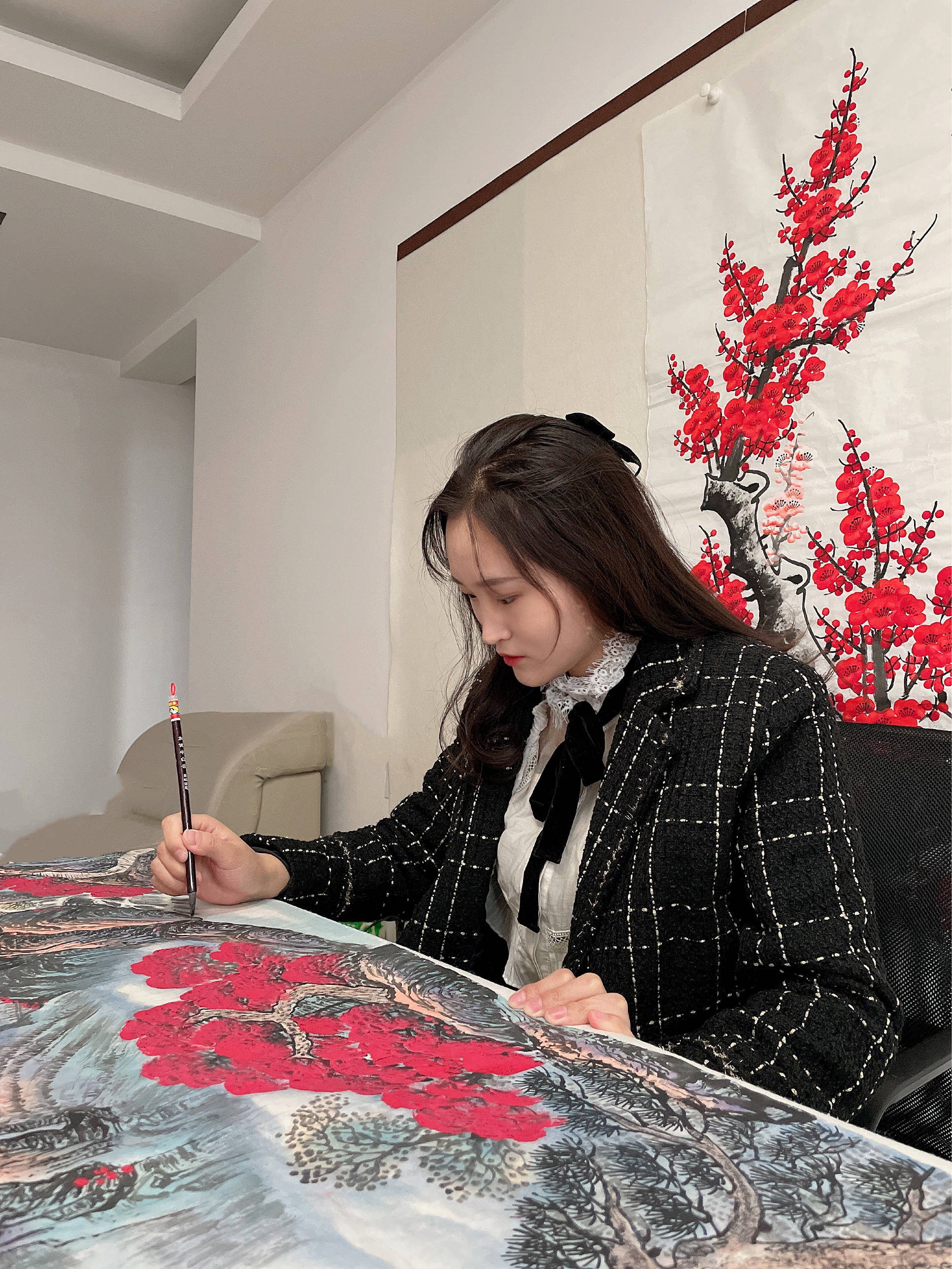 青年画家孙雯静