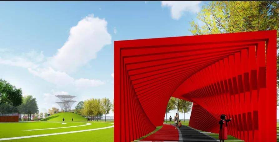 (龙眠公园效果图,以上信息来自于县自然资源与规划局)如今,这所公园