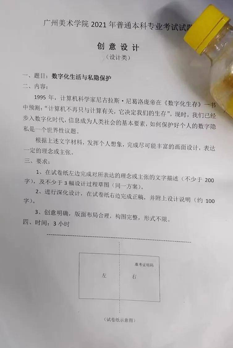 2021届 国美,西美,广美,湖美,川美,鲁美校考考题汇总_设计