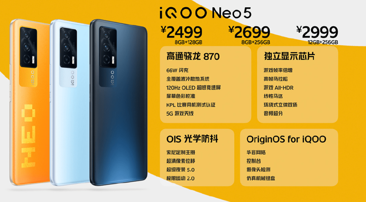 芯片|120Hz+骁龙870+独显芯片 “破门员”iQOO Neo5发布