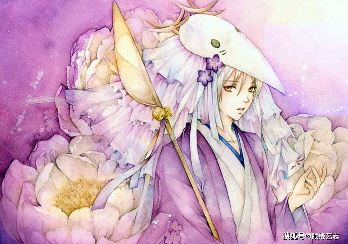 妮娜的水彩宫廷华美的蕾丝仙气飘飘的独立动漫手绘