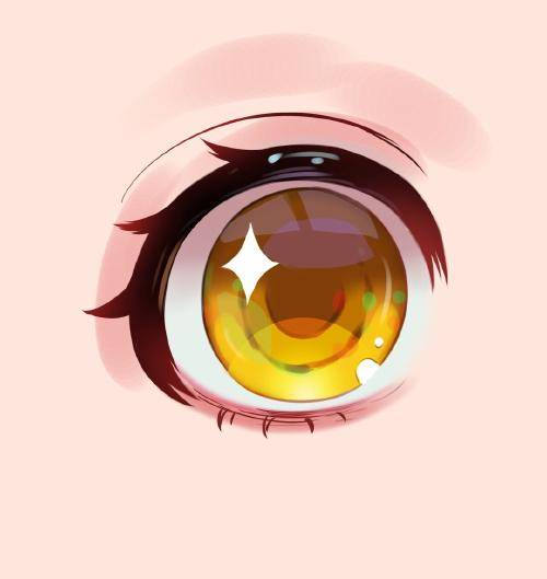 动漫教程一双女生动人的闪光大眼睛