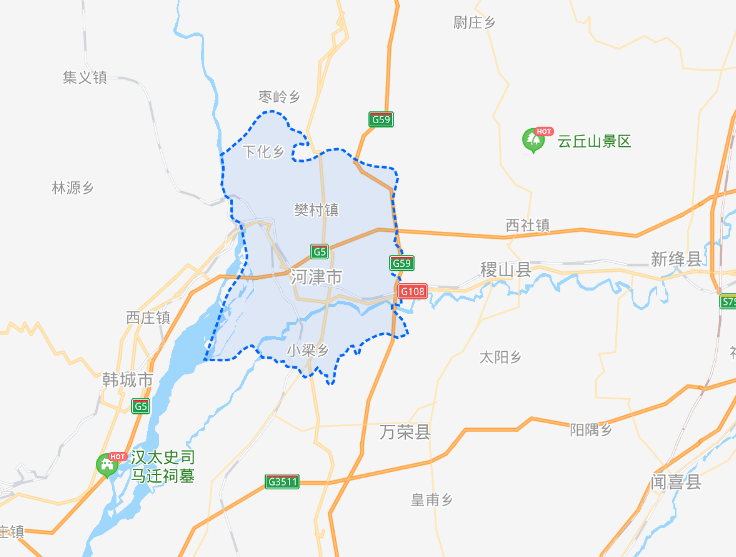 山西省一县级市,人口超40万,因为有黄河渡口而得名!