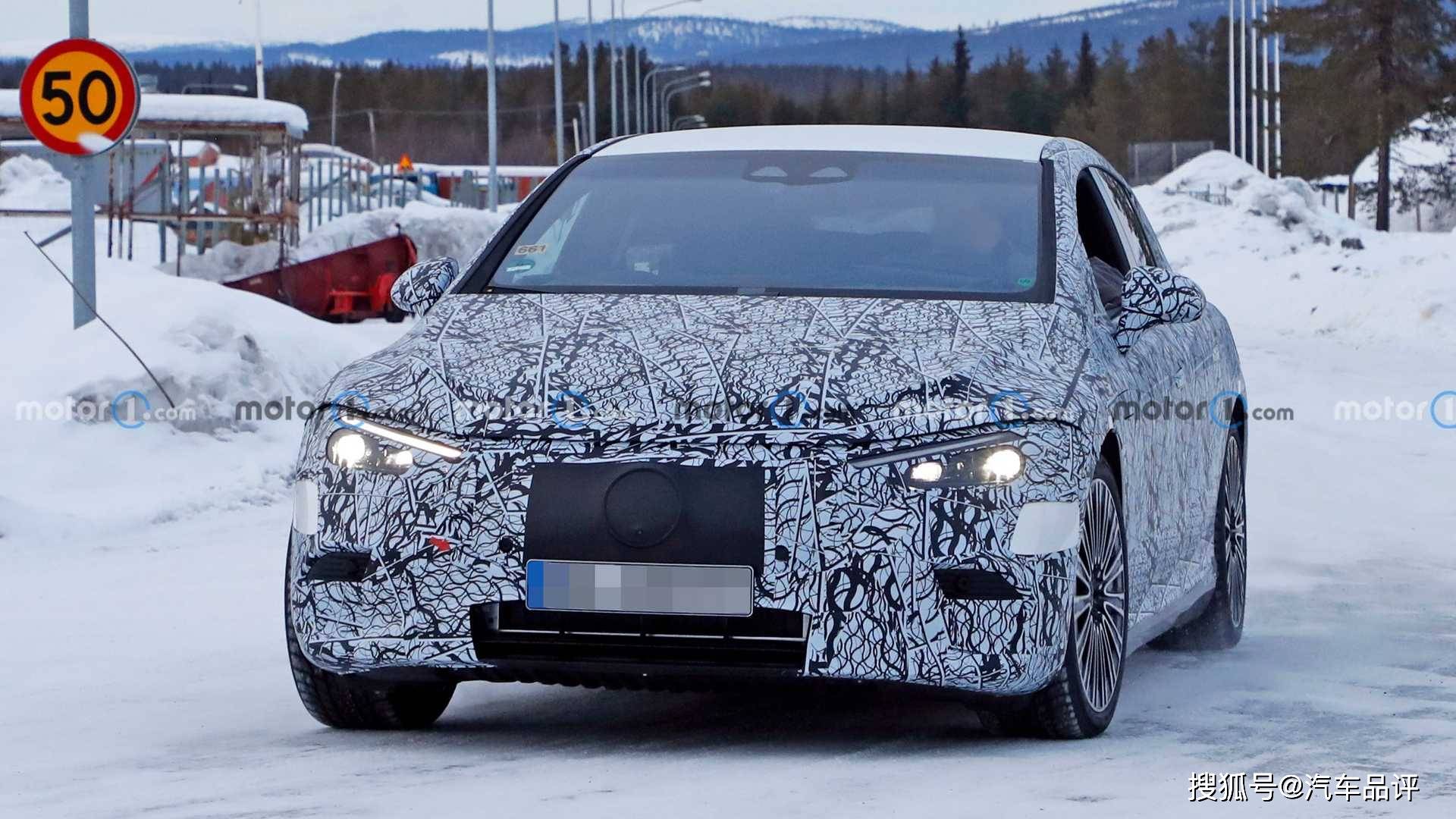 续航可达600公里奔驰eqe最新谍照