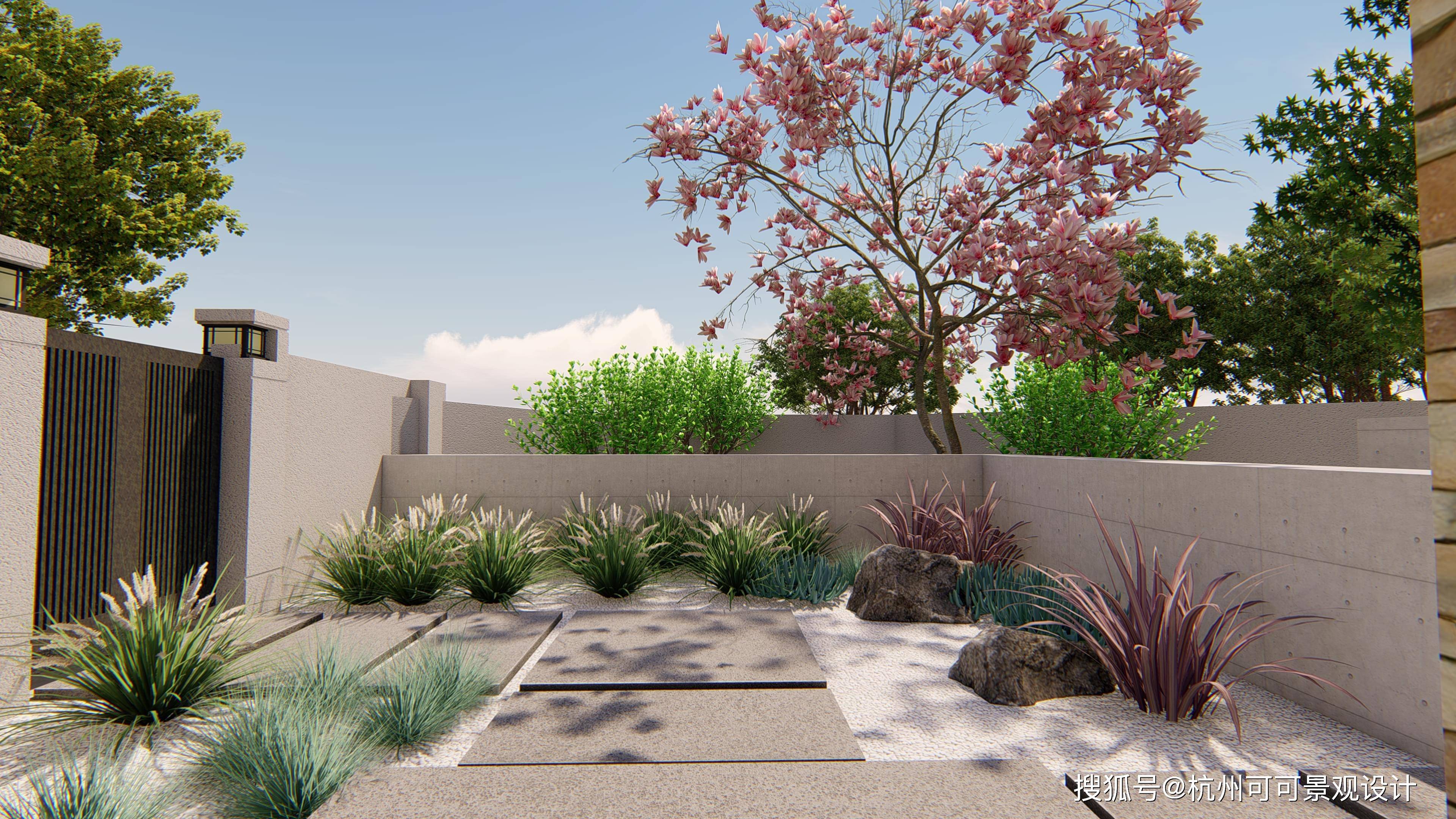 庭院景观设计 分享4个植物造景技巧 让你的院子很有艺术感 干货 可可