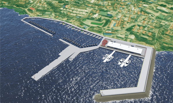 中建筑港灵山岛二期陆岛交通码头改扩建工程开工