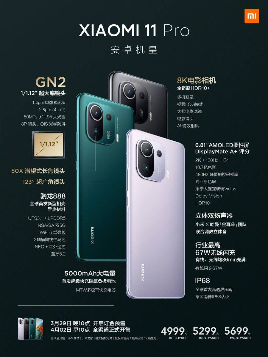 小米11 Pro4999元起，小米11Ultra拍照方面更進一步 科技 第2張