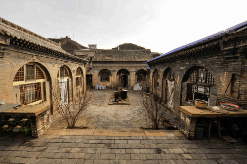 米脂窑洞古城平面图图片