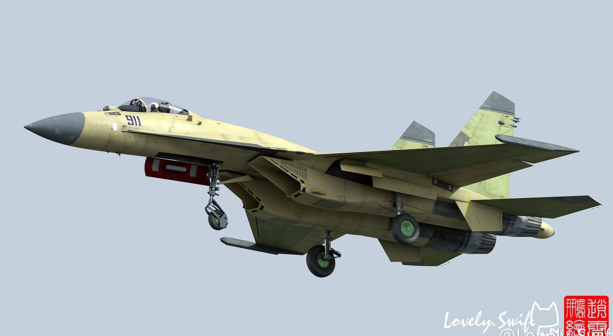 歼-11d疑似重生,采用有源相控阵雷达,战力或超苏-35战机!