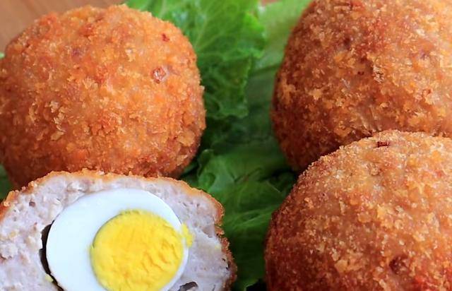 分享苏格兰肉包蛋的简单做法肉嫩鲜香营养美味家人特爱吃