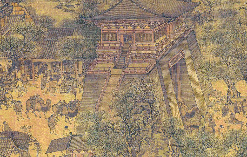 清明上河图放大10倍发现一奇怪场景树下的人能不能注意形象