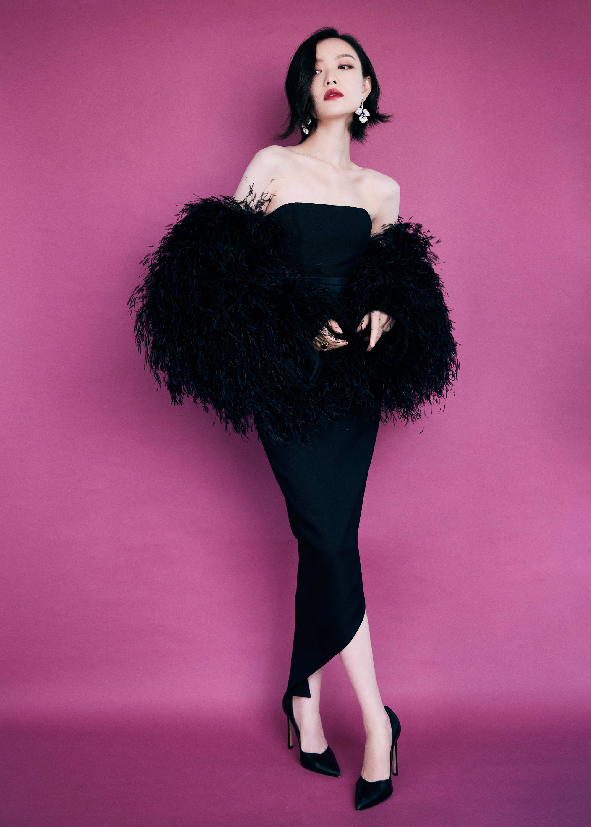 时尚文化大赏似公司年会,董洁脸煞白张雨绮五五分,baby心机重