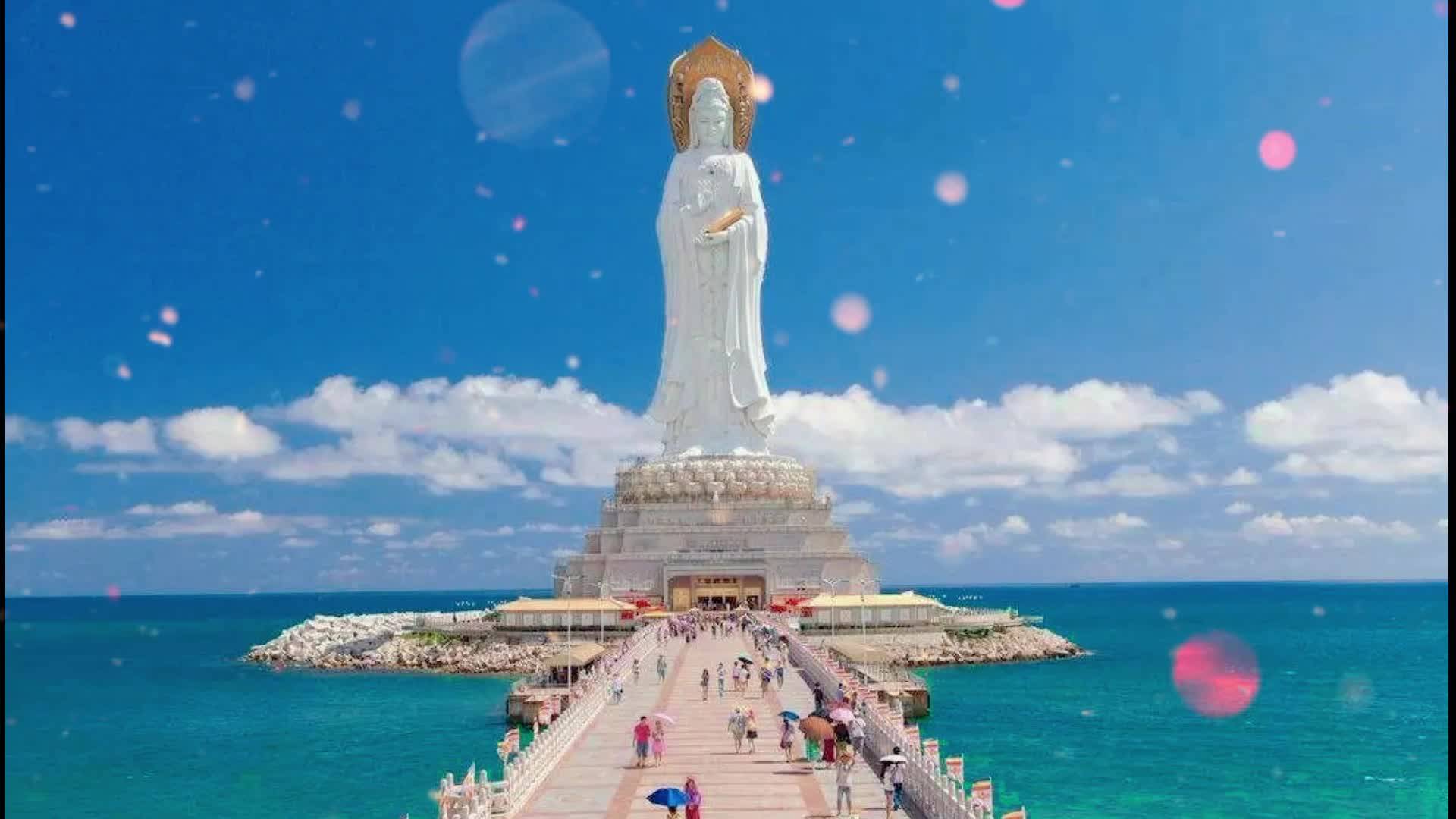 描画菩萨之白衣观音愿仙逝之人西天极乐