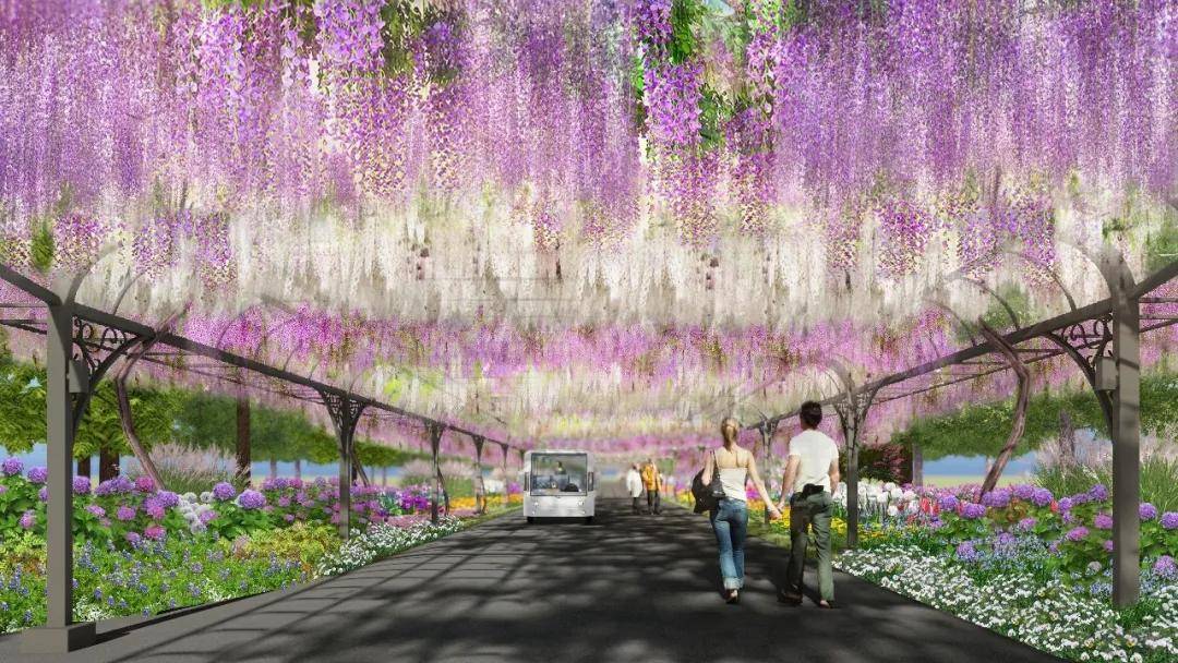 东平国家森林公园新建千米紫藤长廊，来看效果图→