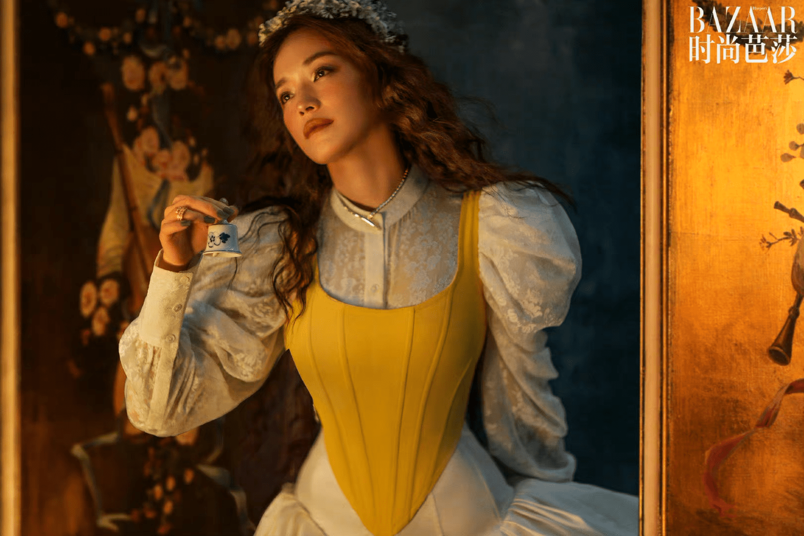 舒淇文艺复兴油画封面