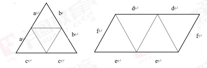 首先,我們來認識一下四面體的兩種展開圖形式:圖圖寫文章一直都堅持不