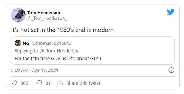 开发|传《GTA6》现代背景而非80年代 更利于开发惊人的东西