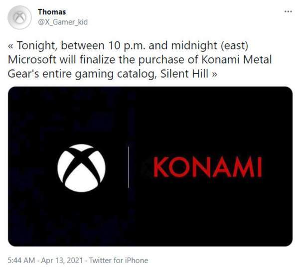 Konami|传微软将购买《寂静岭》《合金装备》IP授权 本周见分晓