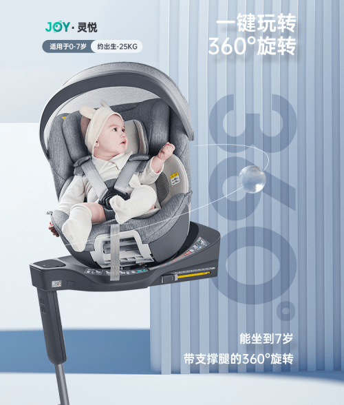 Joy|Babyfirst灵悦新品上市，I-SIZE标准下360°智能儿童安全座椅