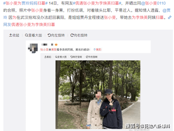 原创张小斐为贾玲的妈妈李焕英扫墓网友是个懂得感恩的好演员