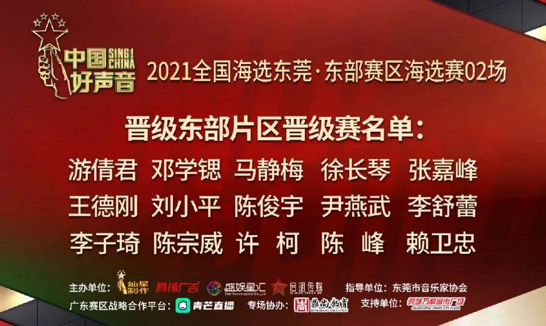 赛事回顾丨2021中国好声音东部赛区海选赛02场晋级名单