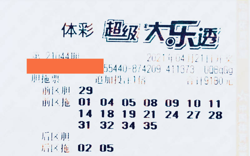 好了,闲话就不多说了,今天这个4月21日也是超级大乐透21044期开奖结果